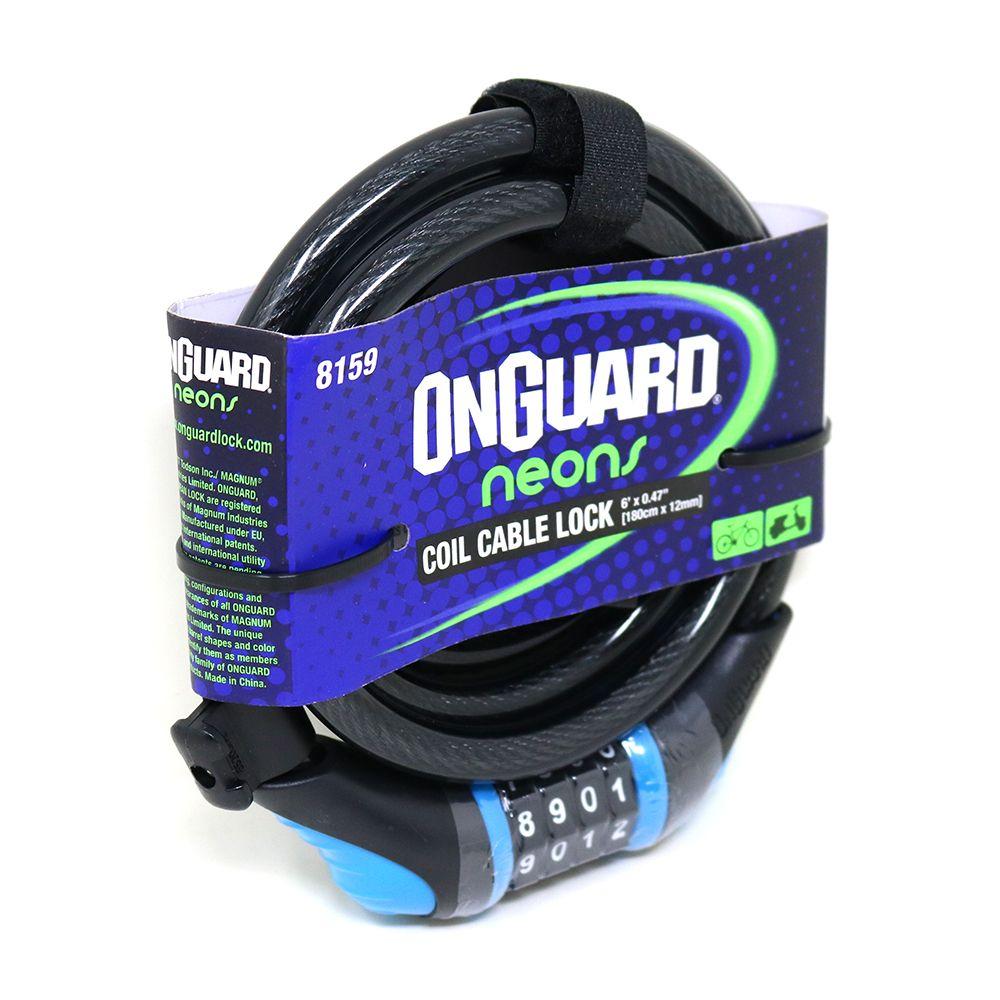 Candado OnGuard Clave Espiral NS 180cmX12mm-0