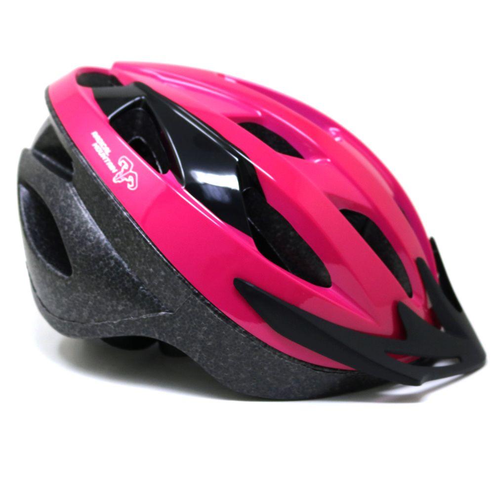 Casco Radical Mountain MTB NT Con Luz Fucsia Negro M 56-57cm-1