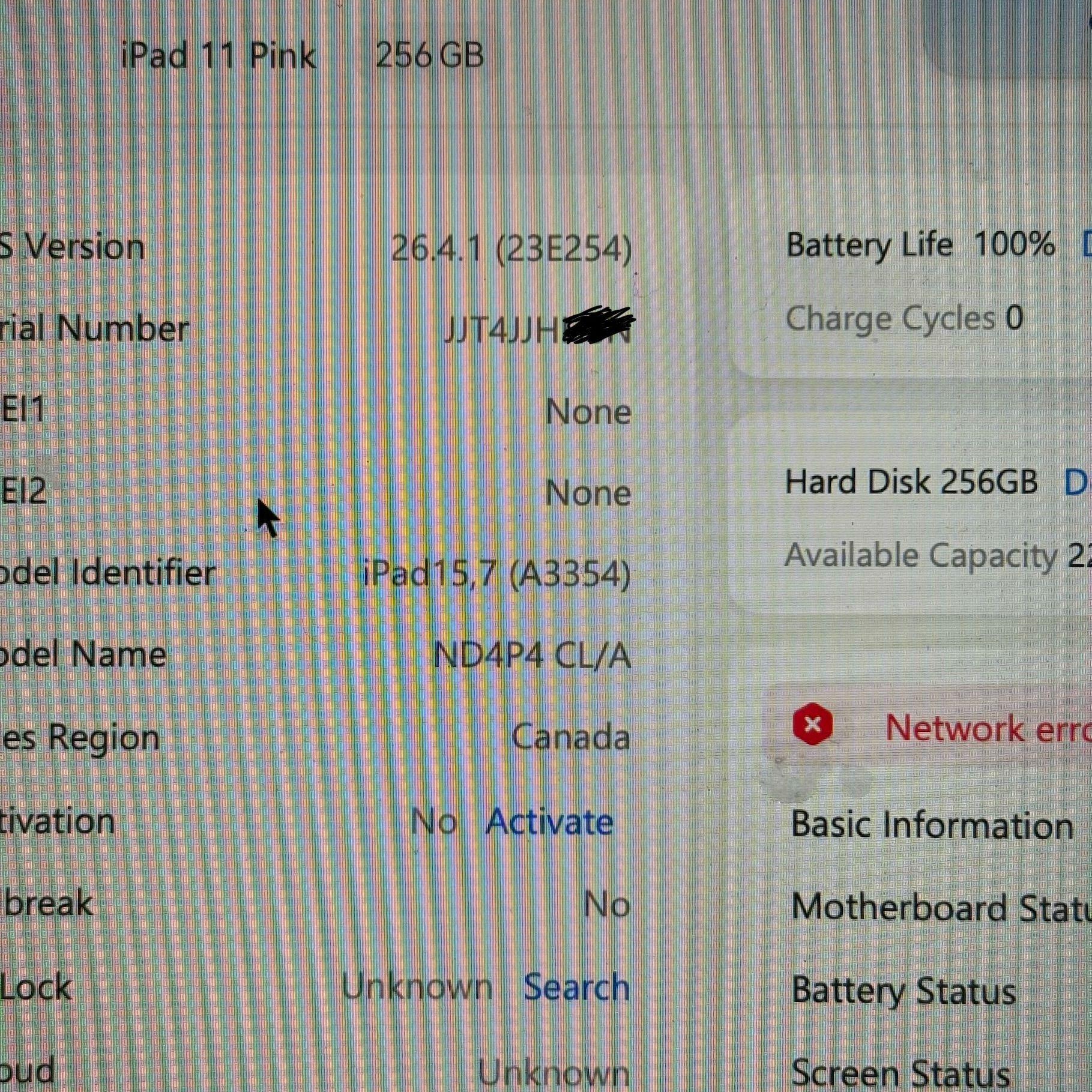 iPad A16 256GB NUEVO Wifi Rosado-3
