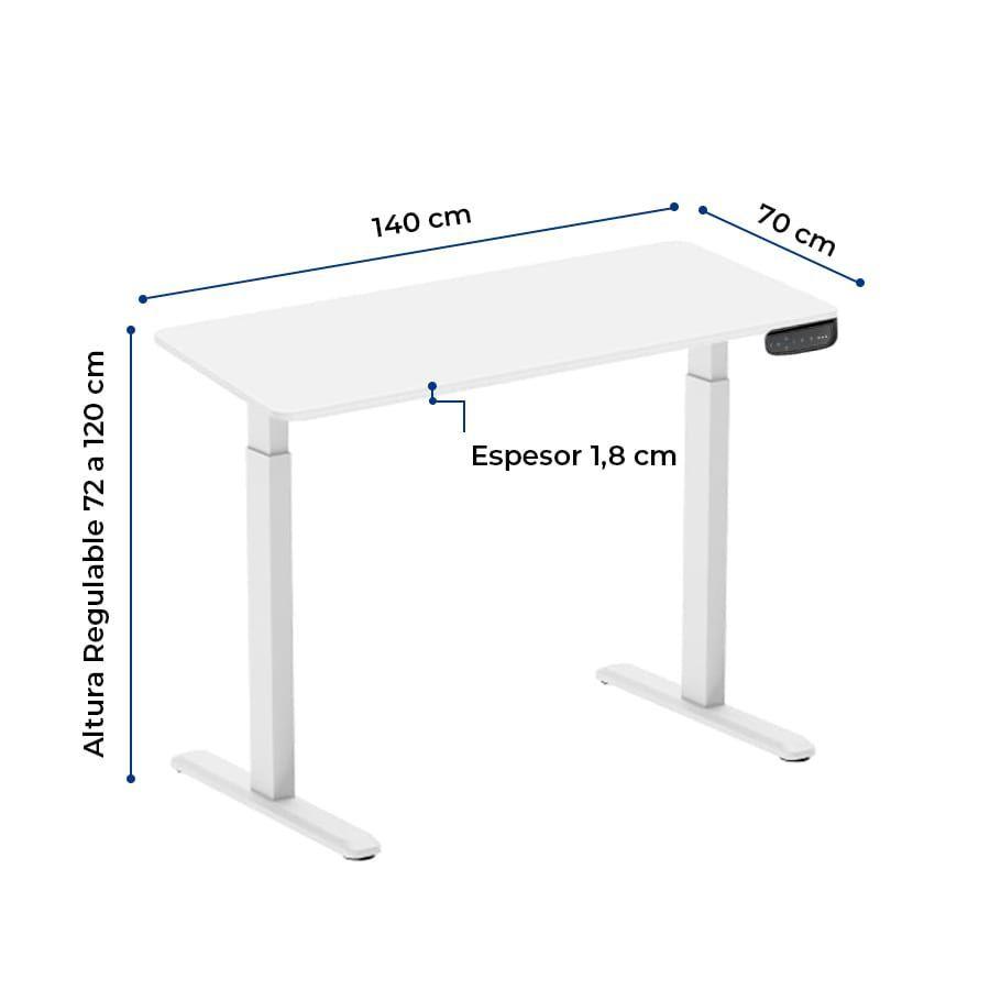 Escritorio El ctrico 3 Memorias 140X70X1 8CM-2