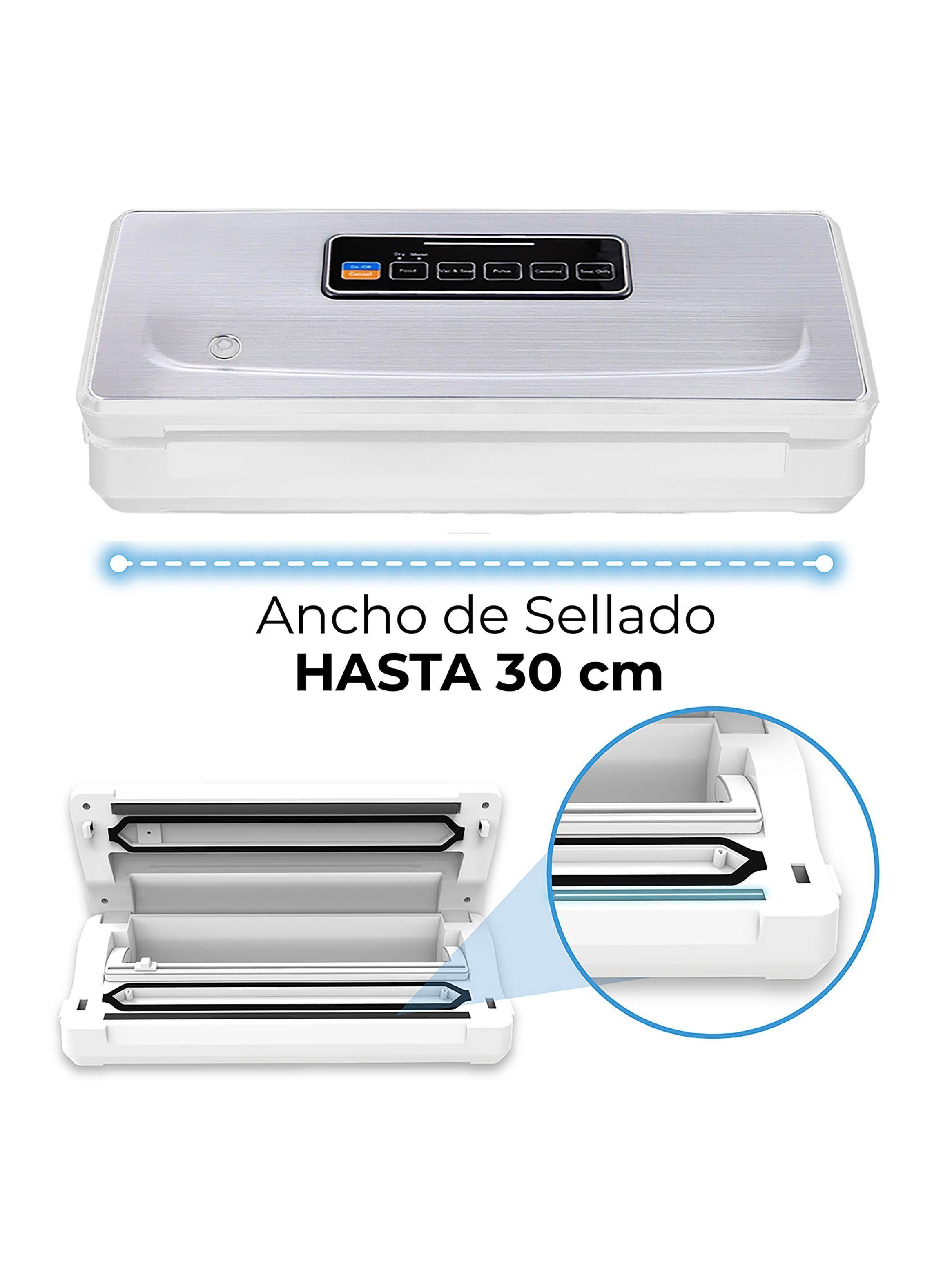 Selladora al vacio Inalámbrica + 3 rollos 22cm x 5mt-2