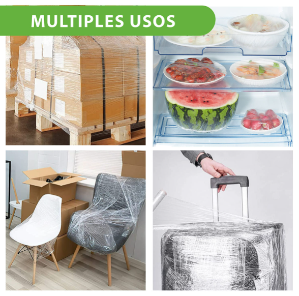 Rollo Film Plástico para alimentos cocina y multiusos 200mt-3