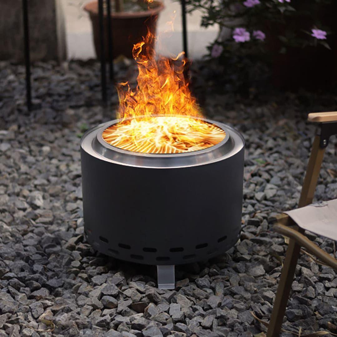 Brasero sin Humo Negro 37 cm-3