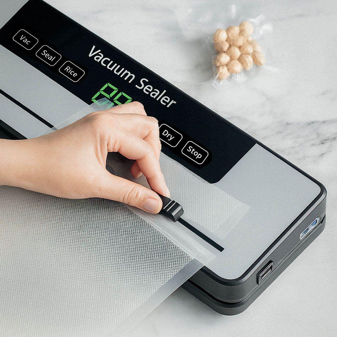 Selladora vacio con cortador de bolsa 3 Rollos 22cm X 5mt-3