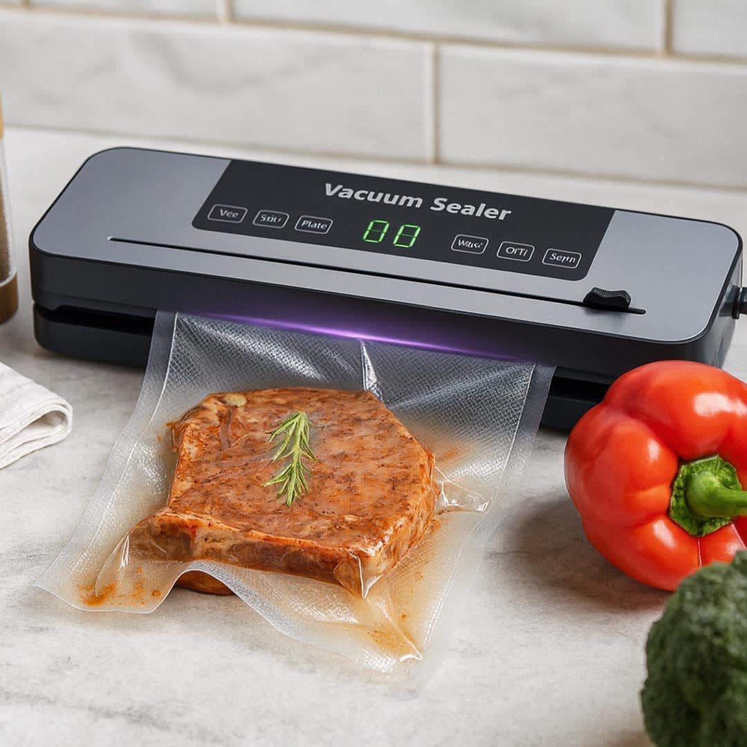 Selladora vacio con cortador de bolsa 3 Rollos 22cm X 5mt-4