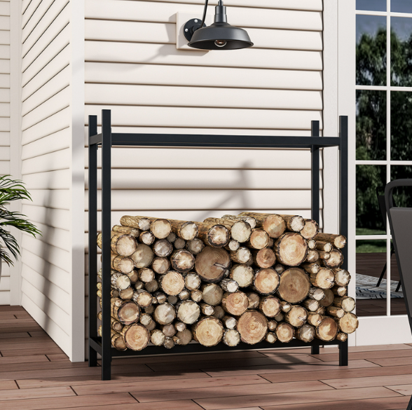 Leñero Estante Para Madera o Leña 122x123x36 Cm-7