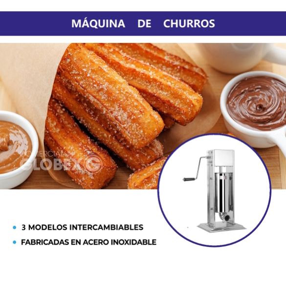 Máquina Churros Vertical 5 Lts Acero Inoxidable-3