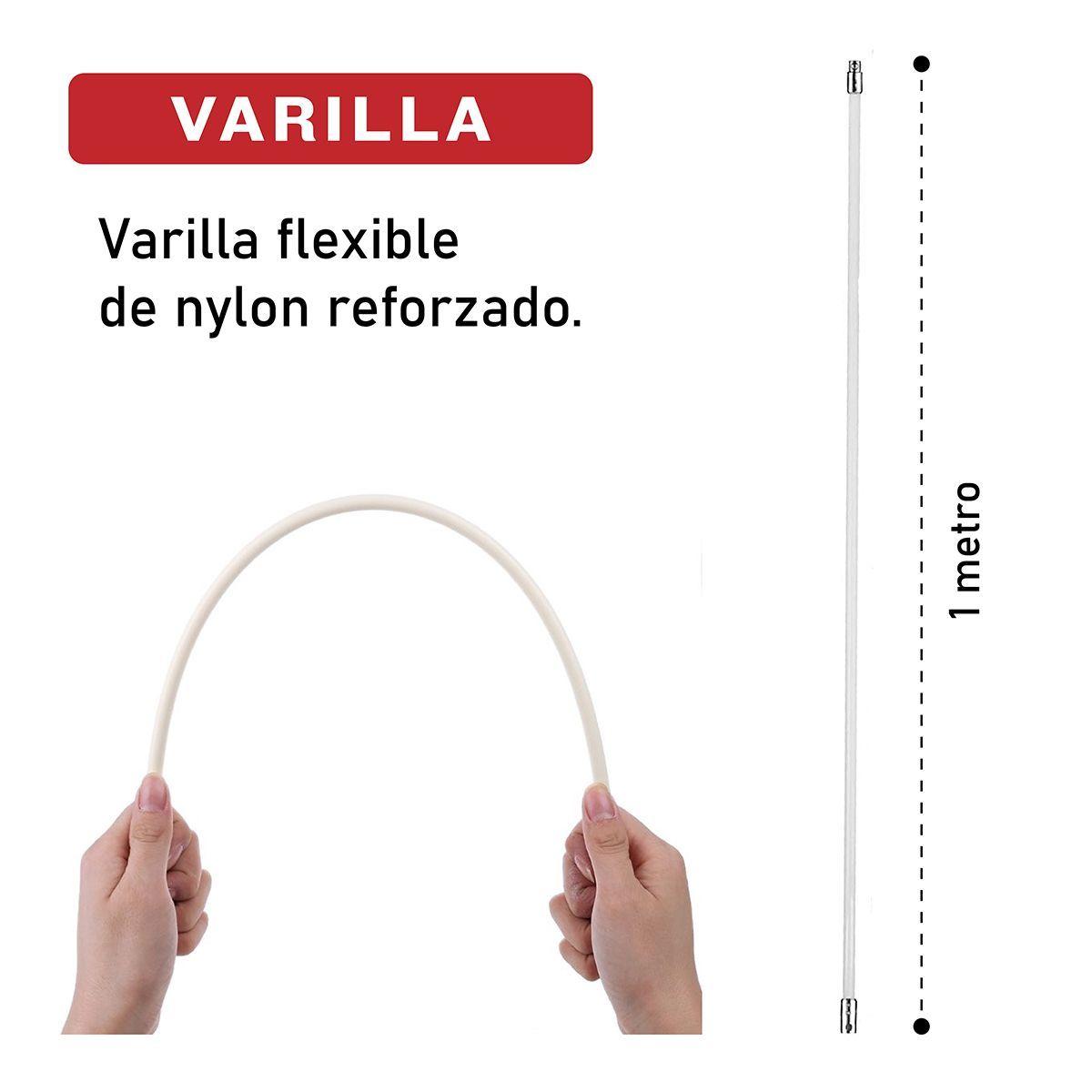 Kit De Limpieza Chimeneas Con 8 Varillas + Cabezal Adicional-3