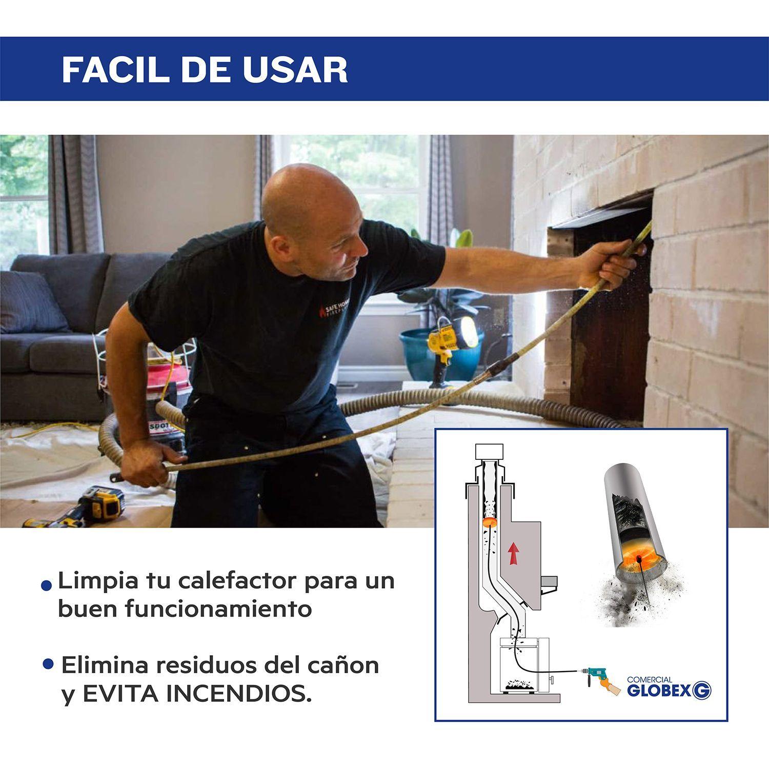 Kit De Limpieza Chimeneas Con 8 Varillas + Cabezal Adicional-7
