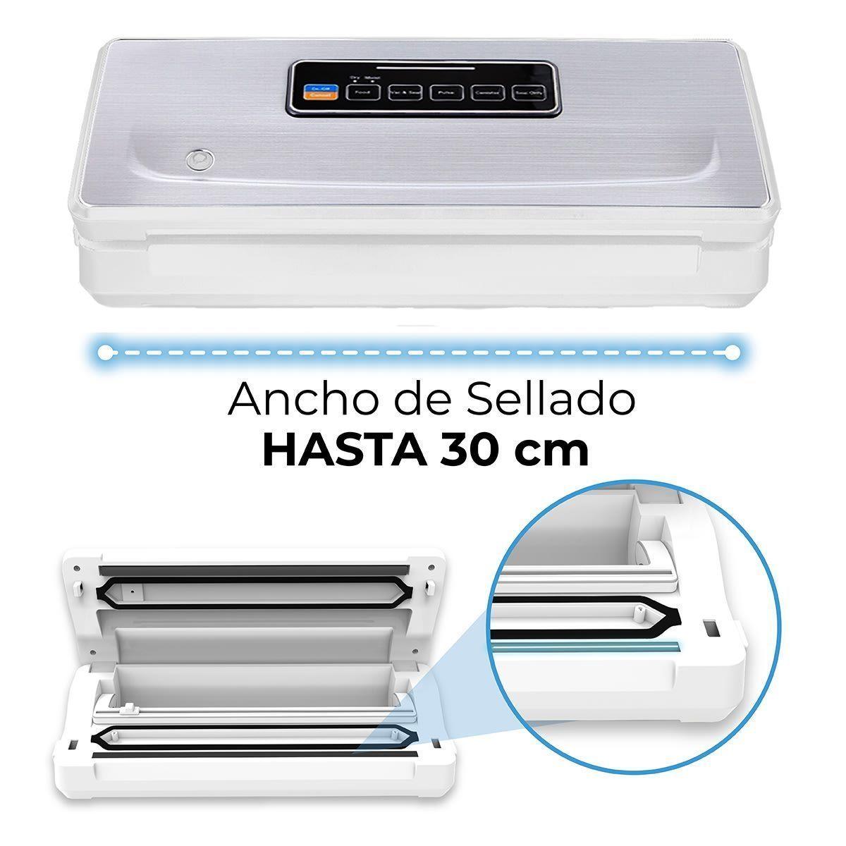 Selladora al vacio inalambrica Freshpack SV200 3 rollos 28x5M-2