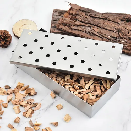 Caja Ahumadora Acero Inoxidable Parrilla Horno + Bolsa Chip 150mg (10-25mm)-2