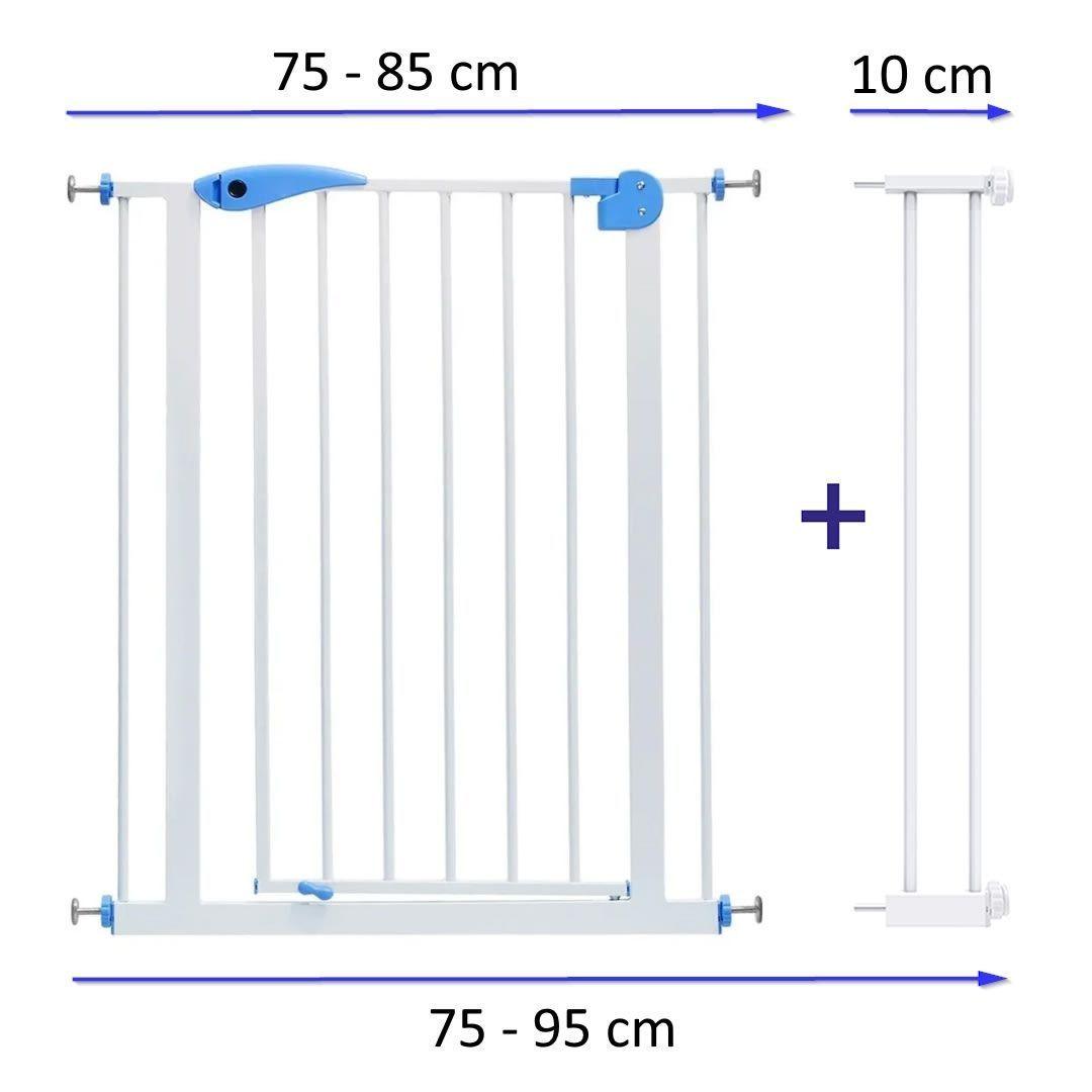 Reja Seguridad Bebe Mascotas 75 85 Cm Extension 10cm Ancho-2