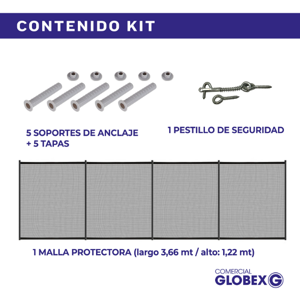 Reja de Seguridad para Piscina 122cm x 366cm-2