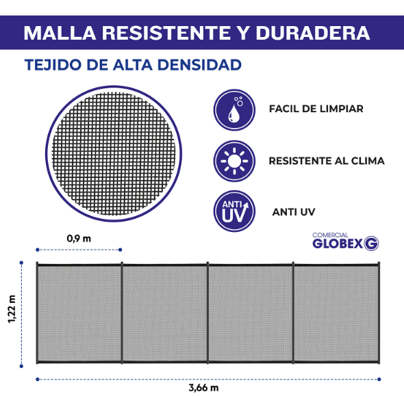 Reja de Seguridad para Piscina 122cm x 366cm-3