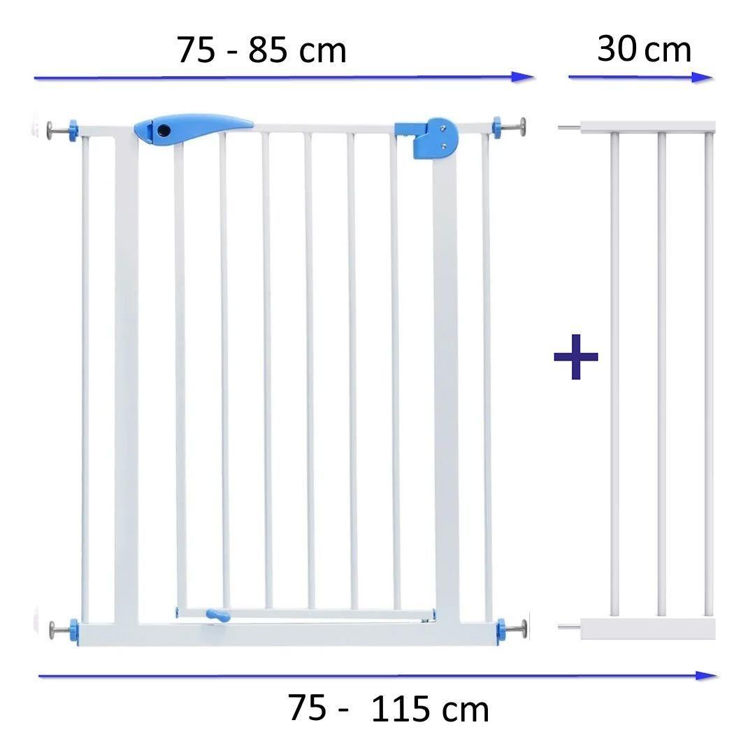 Reja Seguridad Bebe Mascotas 75 85 Cm Extension 30cm Ancho-3