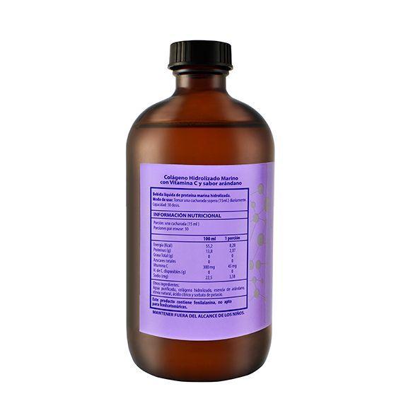Colágeno hidrolizado líquido, sabor arándano-1