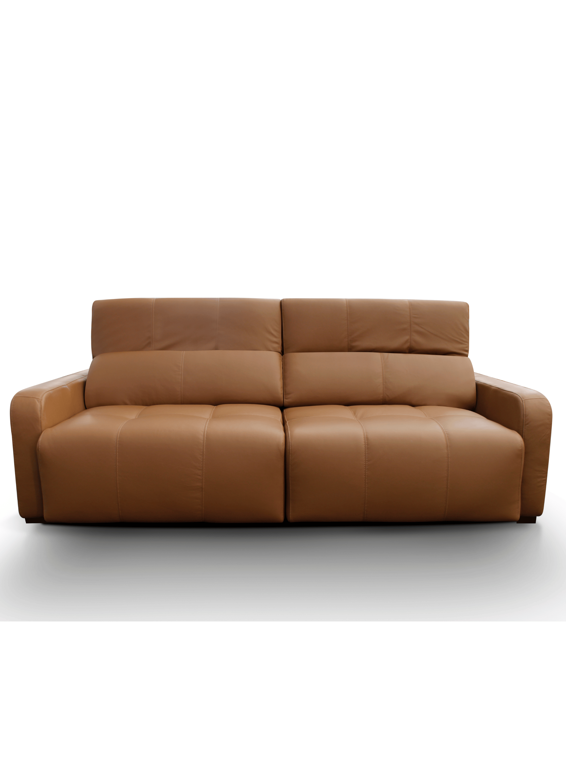 Sofá Cuero 3 cuerpos Kurt extensible y reclinable-1
