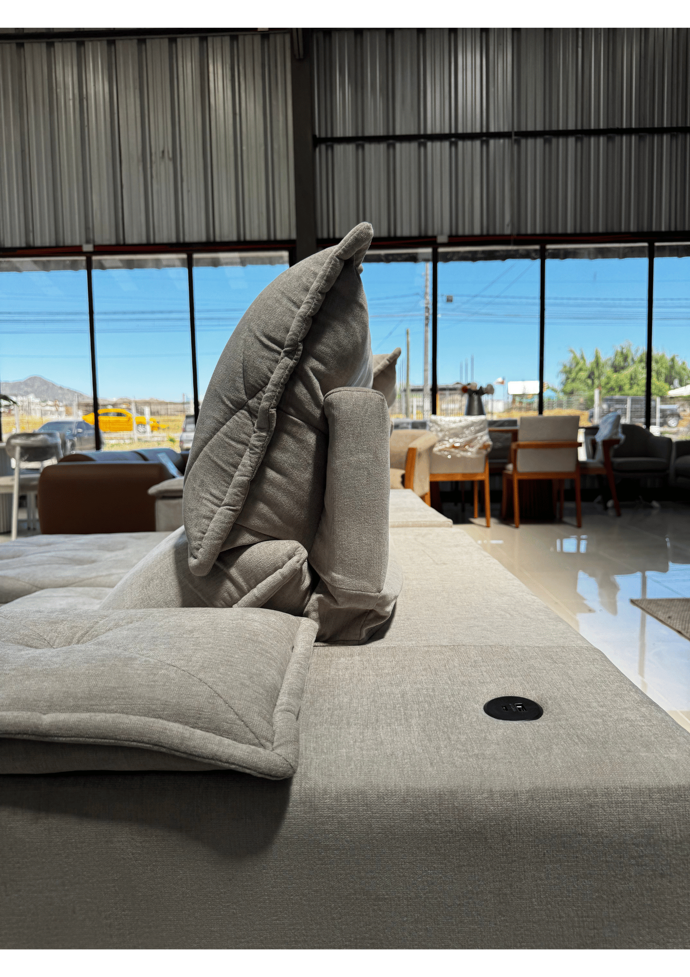 Sofá lino Vegas 3 cuerpos extensible y reclinable-9