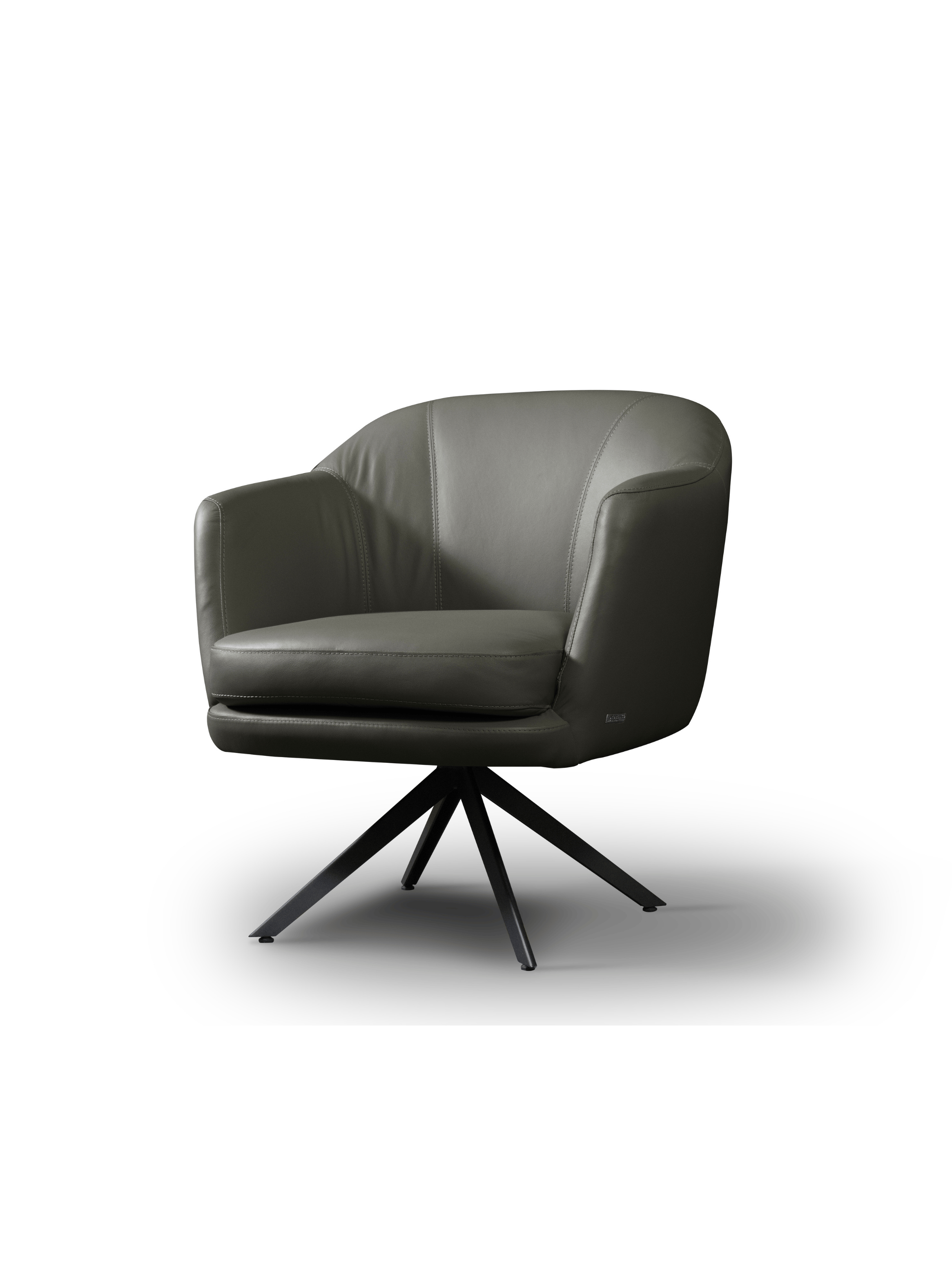 Poltrona Cuero giratoria Megan-3