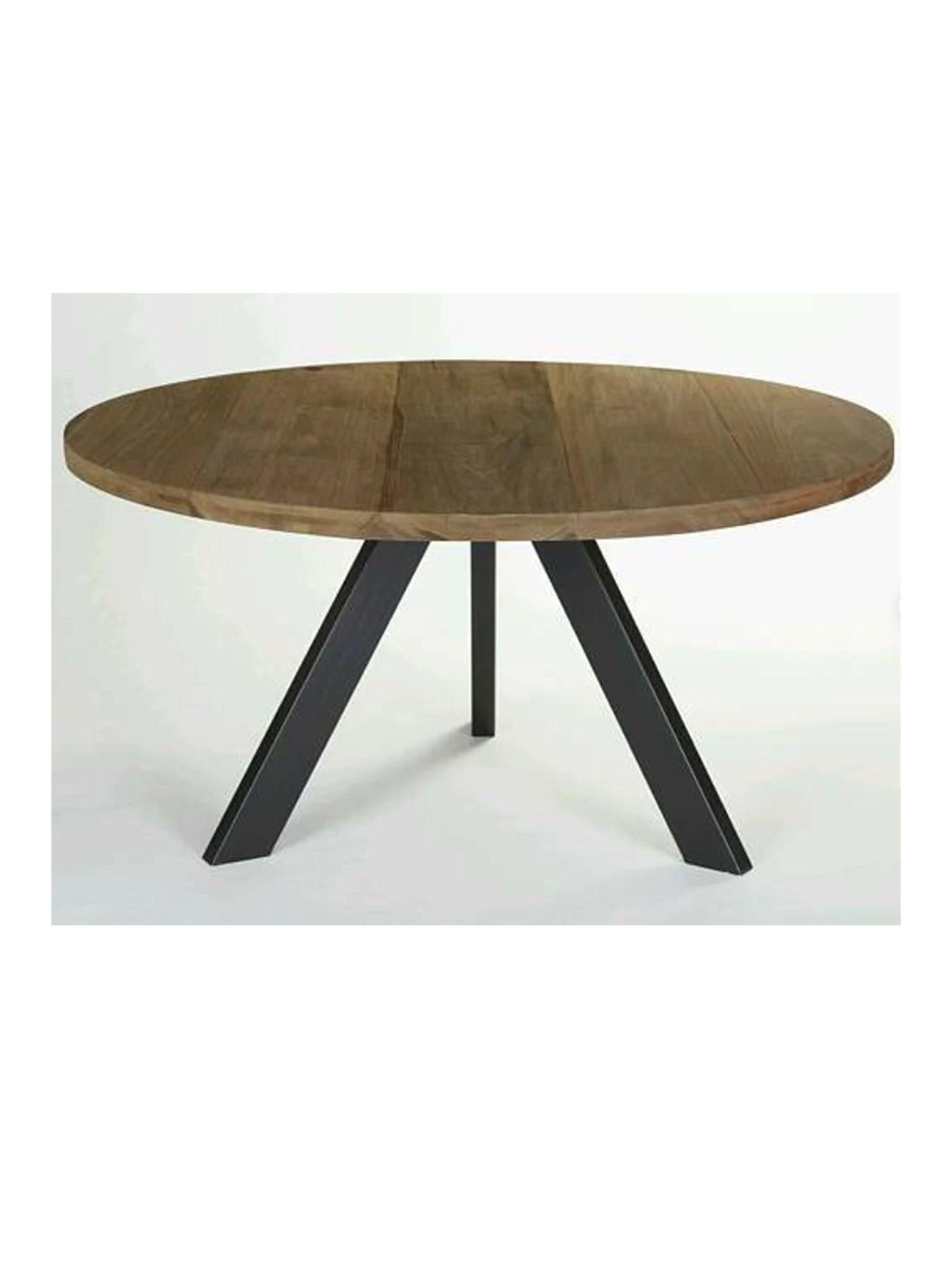 Mesa Comedor Industrial Circular 120 cm -0