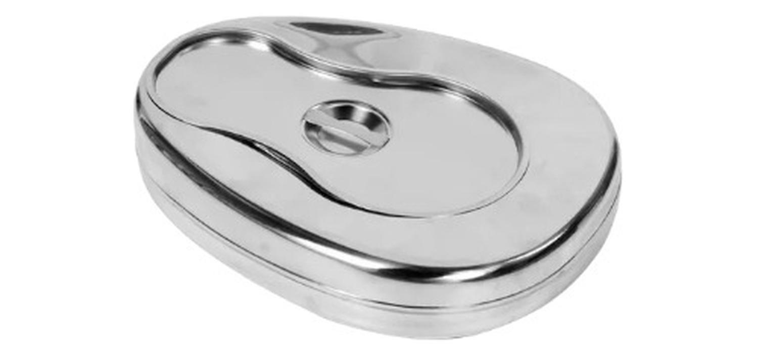 Chata De Acero Inoxidable Con Tapa -electromedicina-1