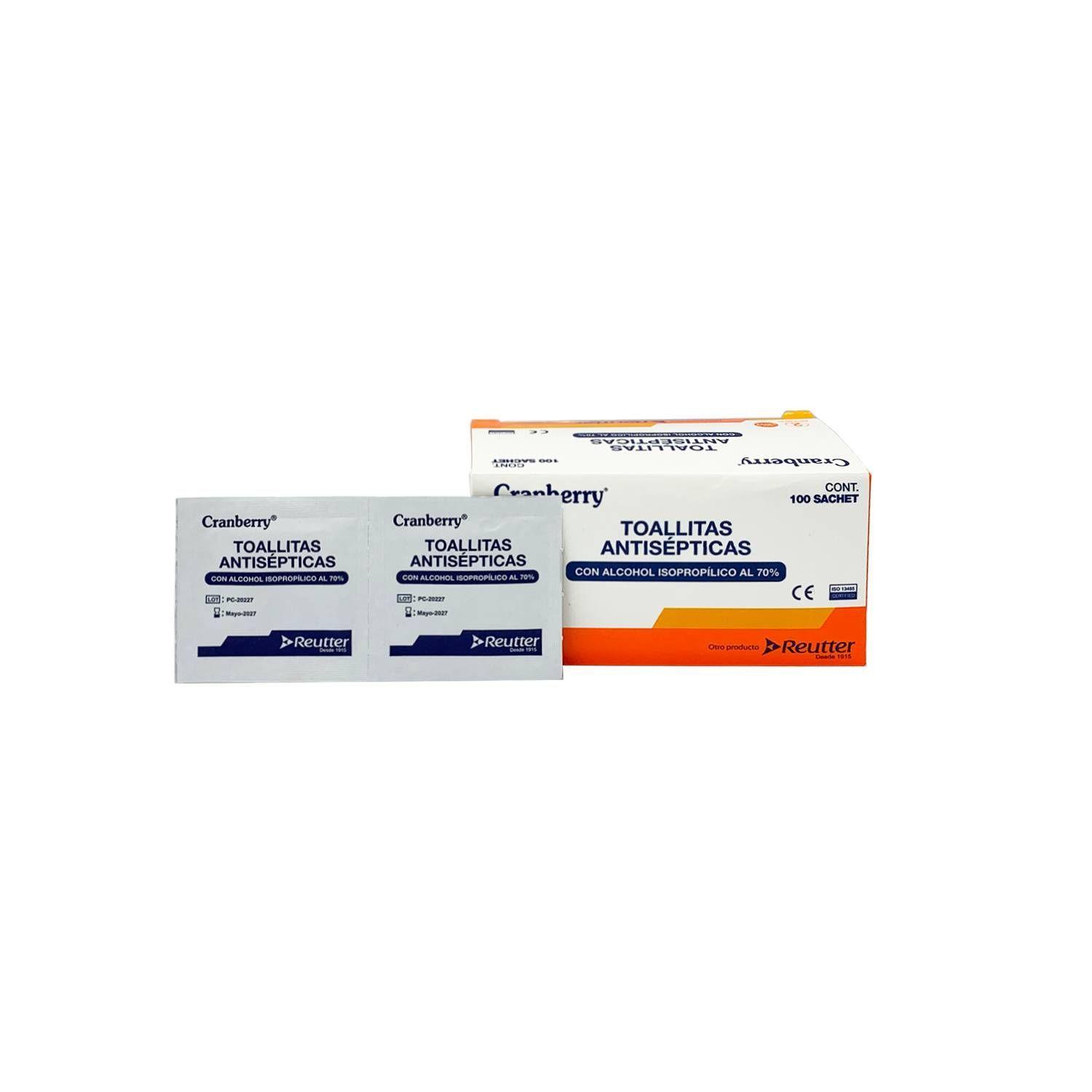 Toallitas Antisepticas Con Alcohol 70% Caja De 100 Unidades-1
