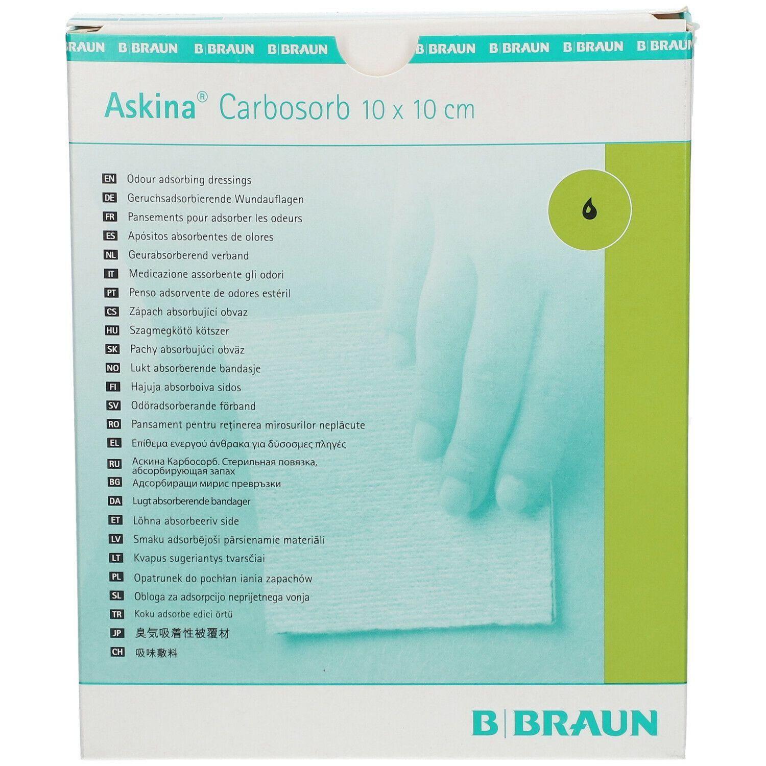 Askina Carbosorb Adsorbentes De Olores 10x10cm Unidad-2