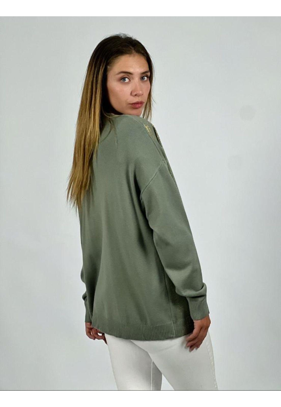 Sweater Spandex triple Corazón con Brillos-1