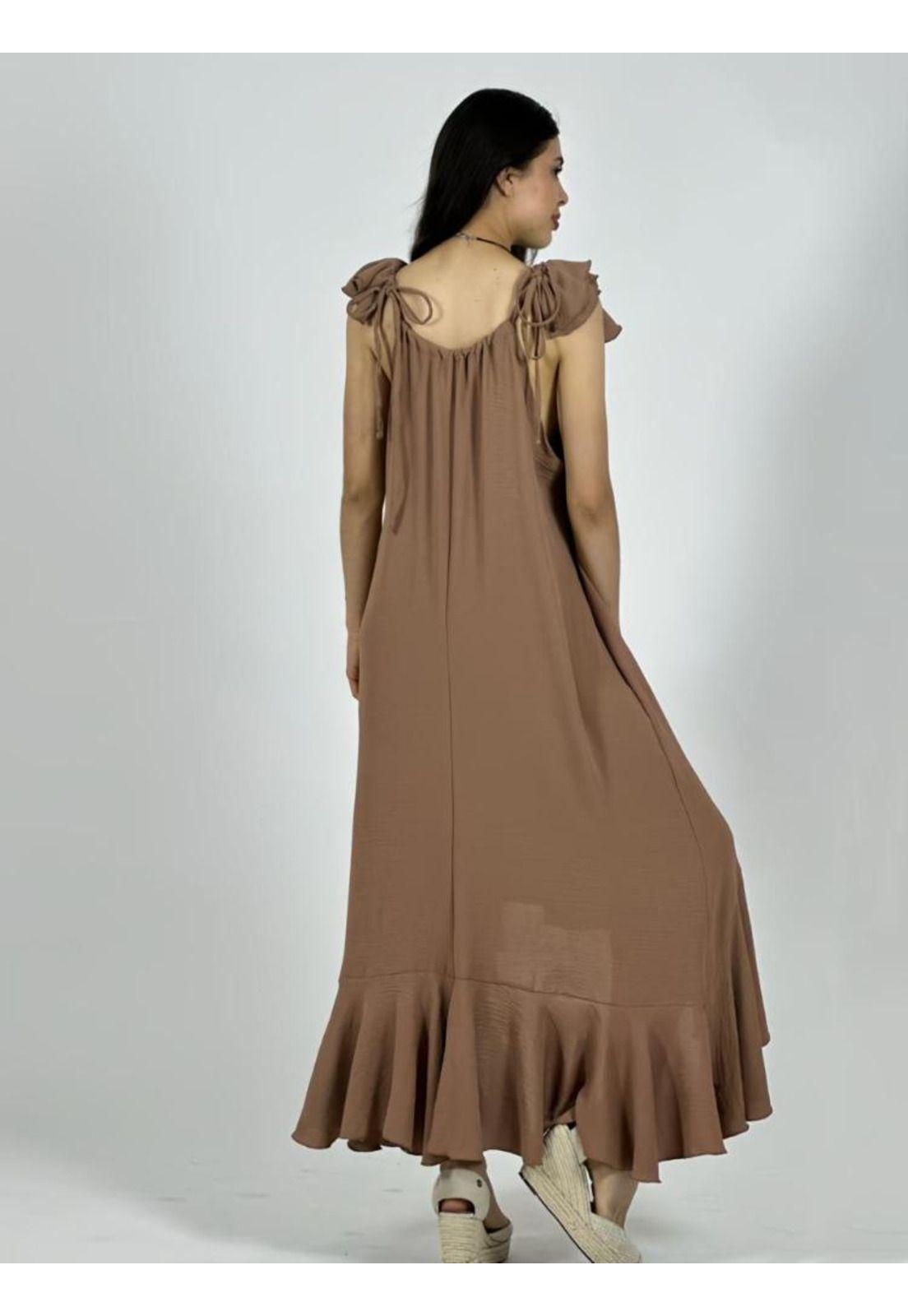 Vestido Cey Asimetrico Tiras con Vuelos-1