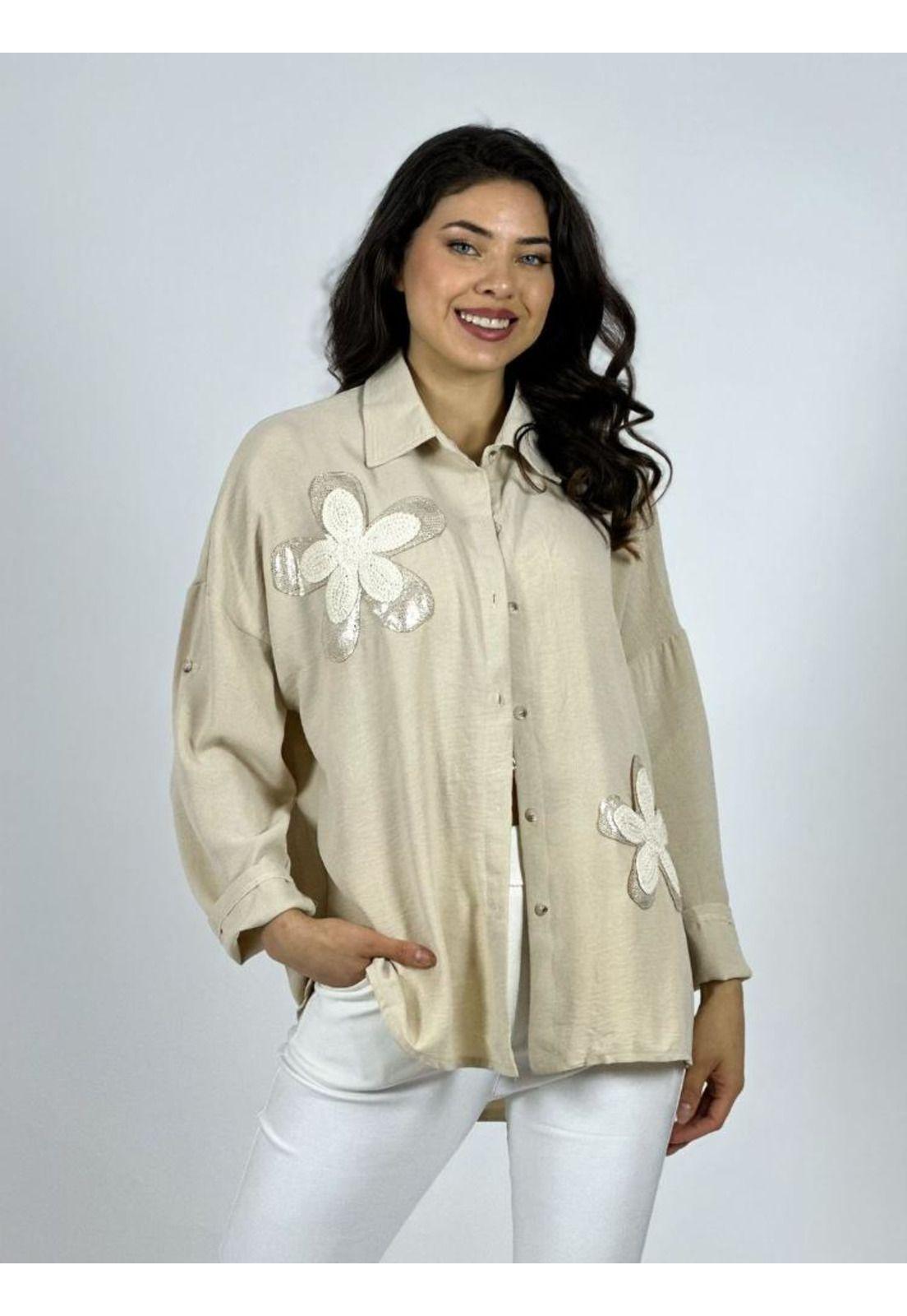 Blusa Flores Bordadas-0