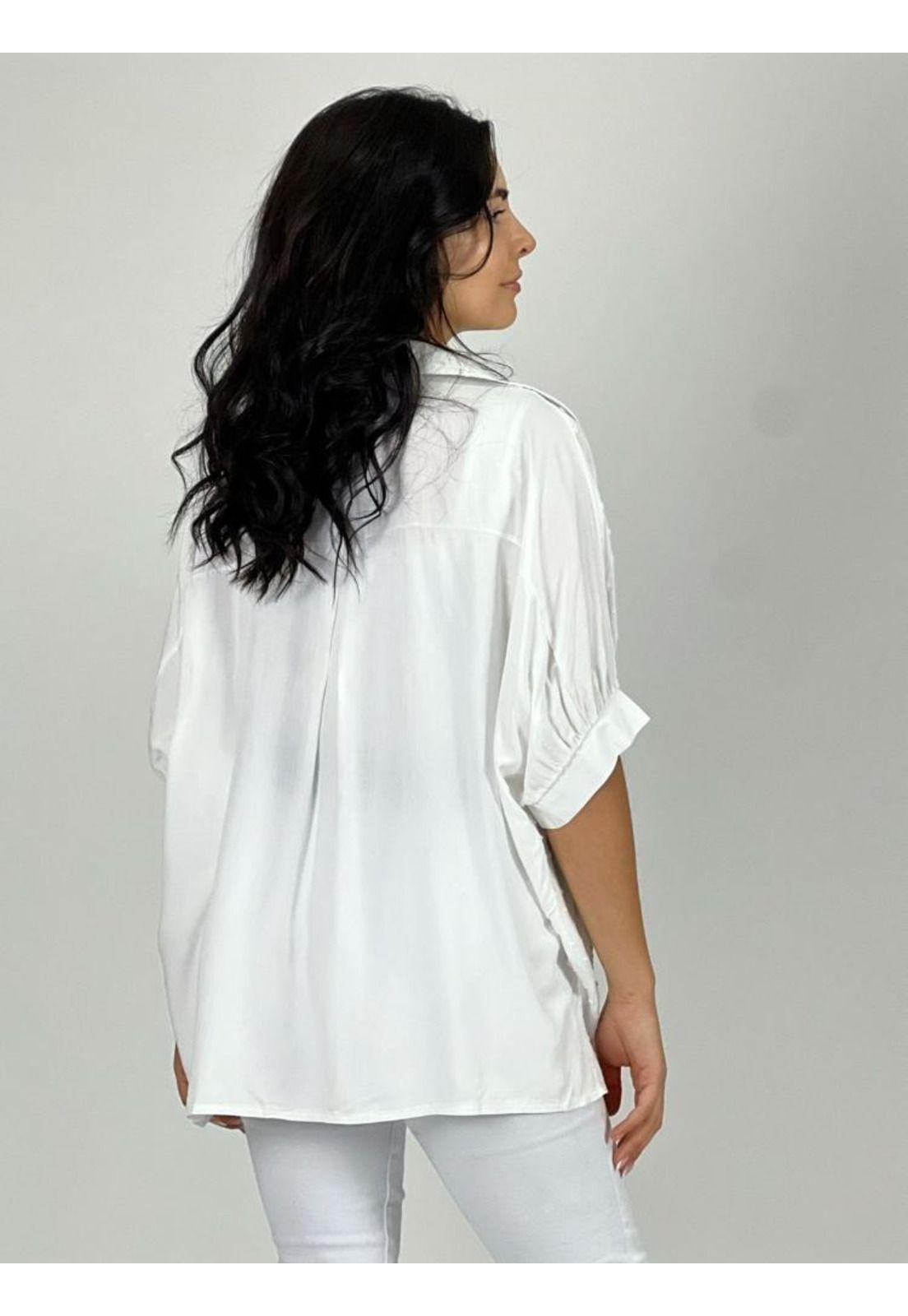 Blusa Viscosa Bordado De Hojas-1