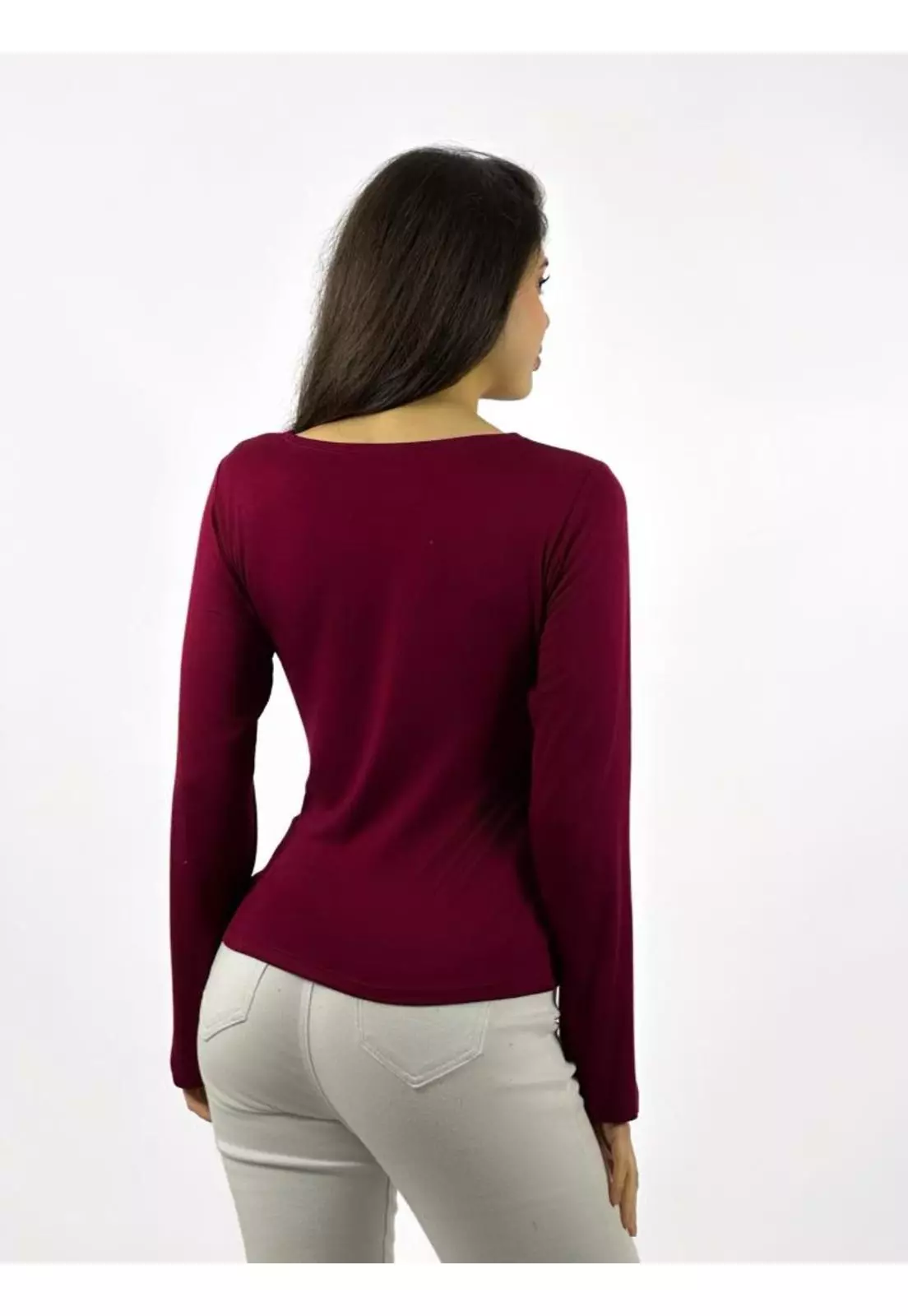 Polera Básica Cuello Cuadrado-2