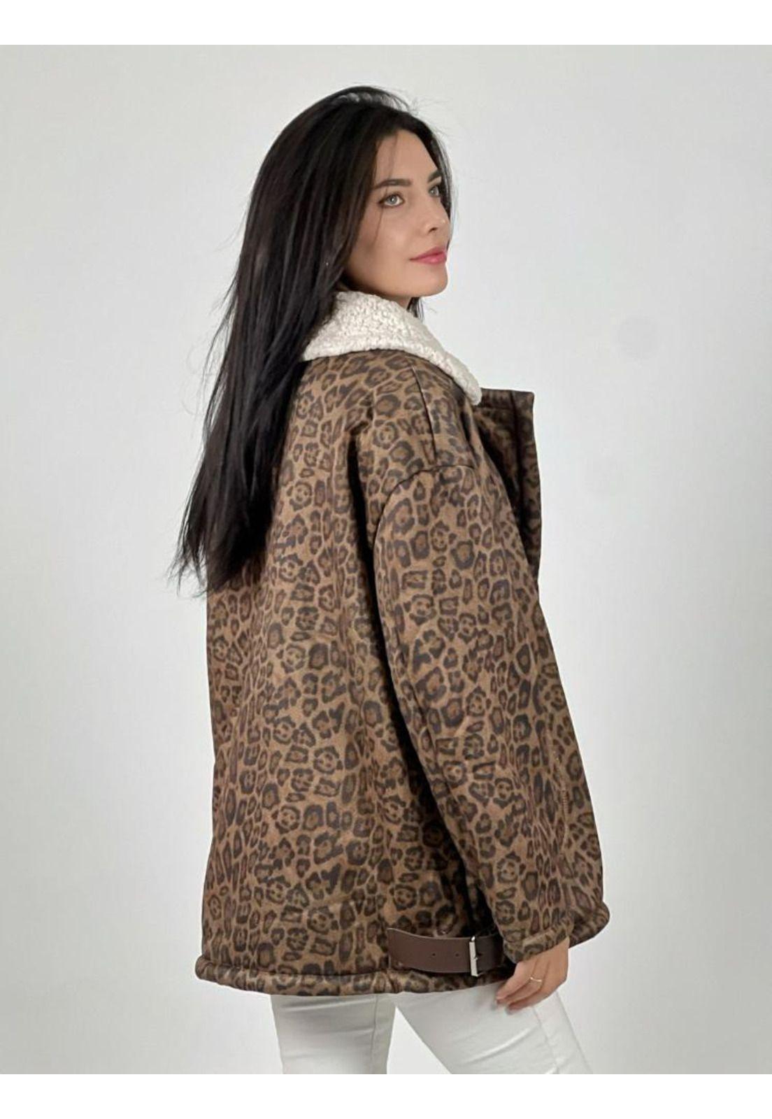 Chaqueta Aviadora Gamuza Print-4