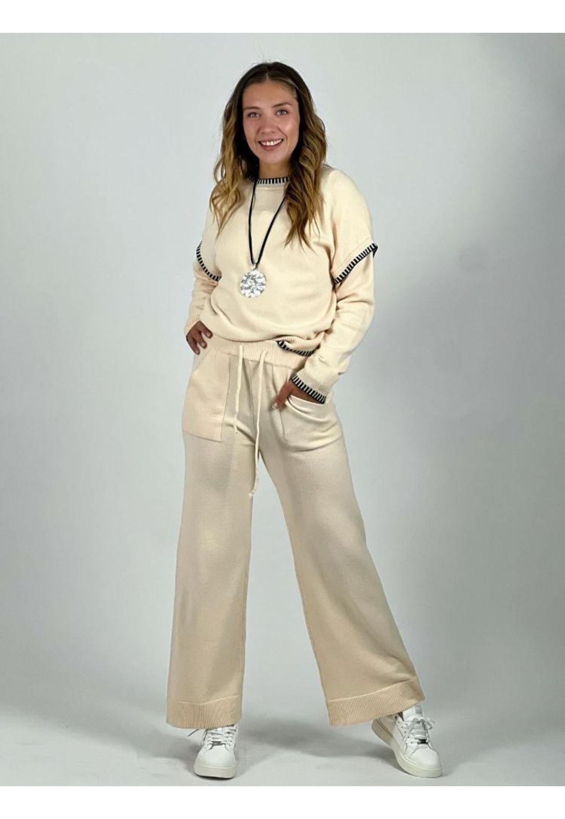 Conjunto de Lana con Bordes Lineales-0