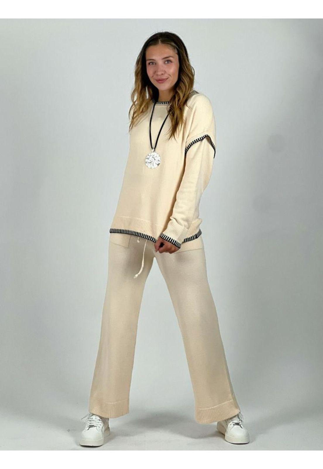 Conjunto de Lana con Bordes Lineales-1