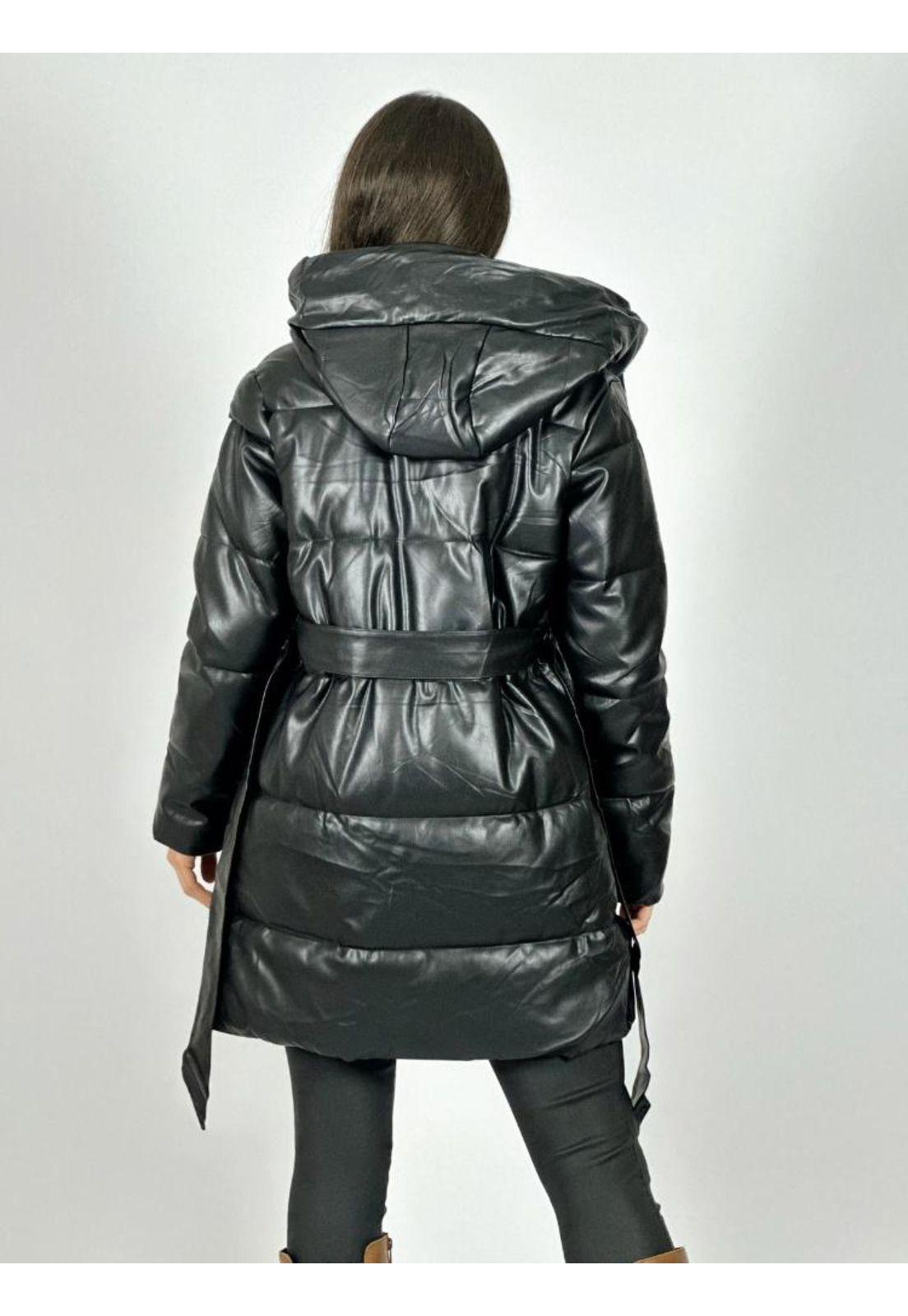 Parka Acolchada Con Cinturón-4