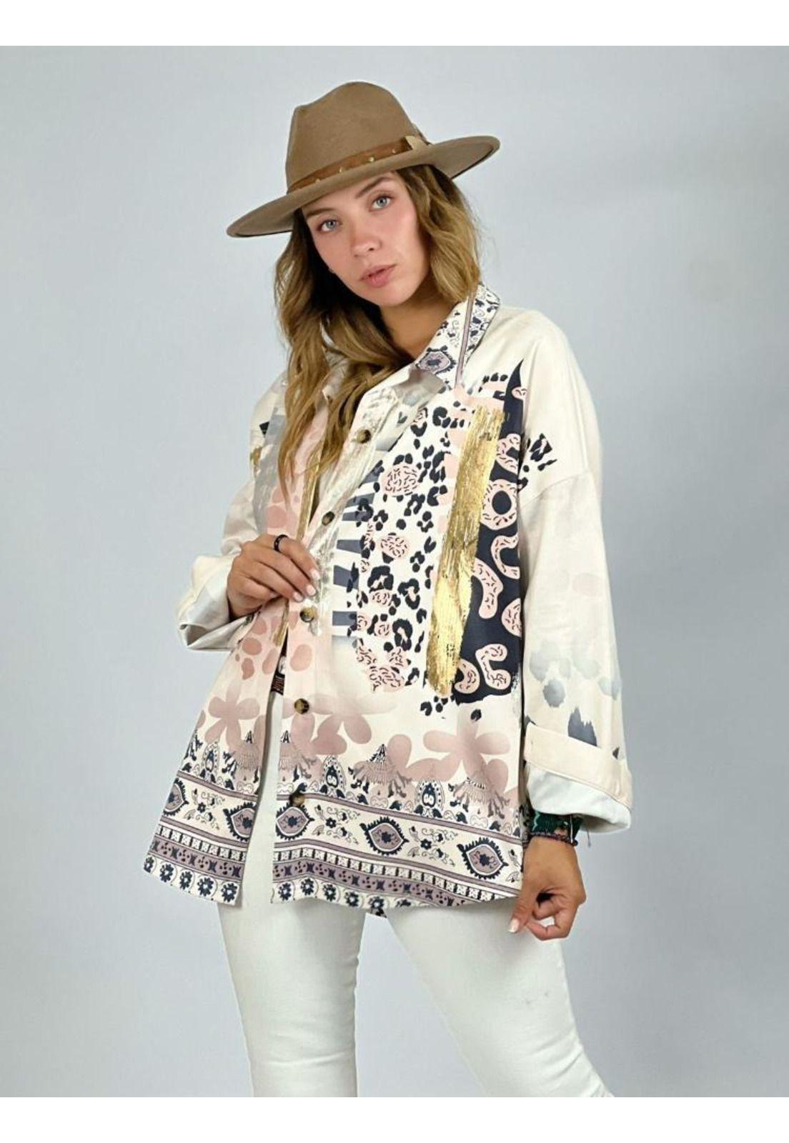 Camisa de Gamuza con Diseño-0
