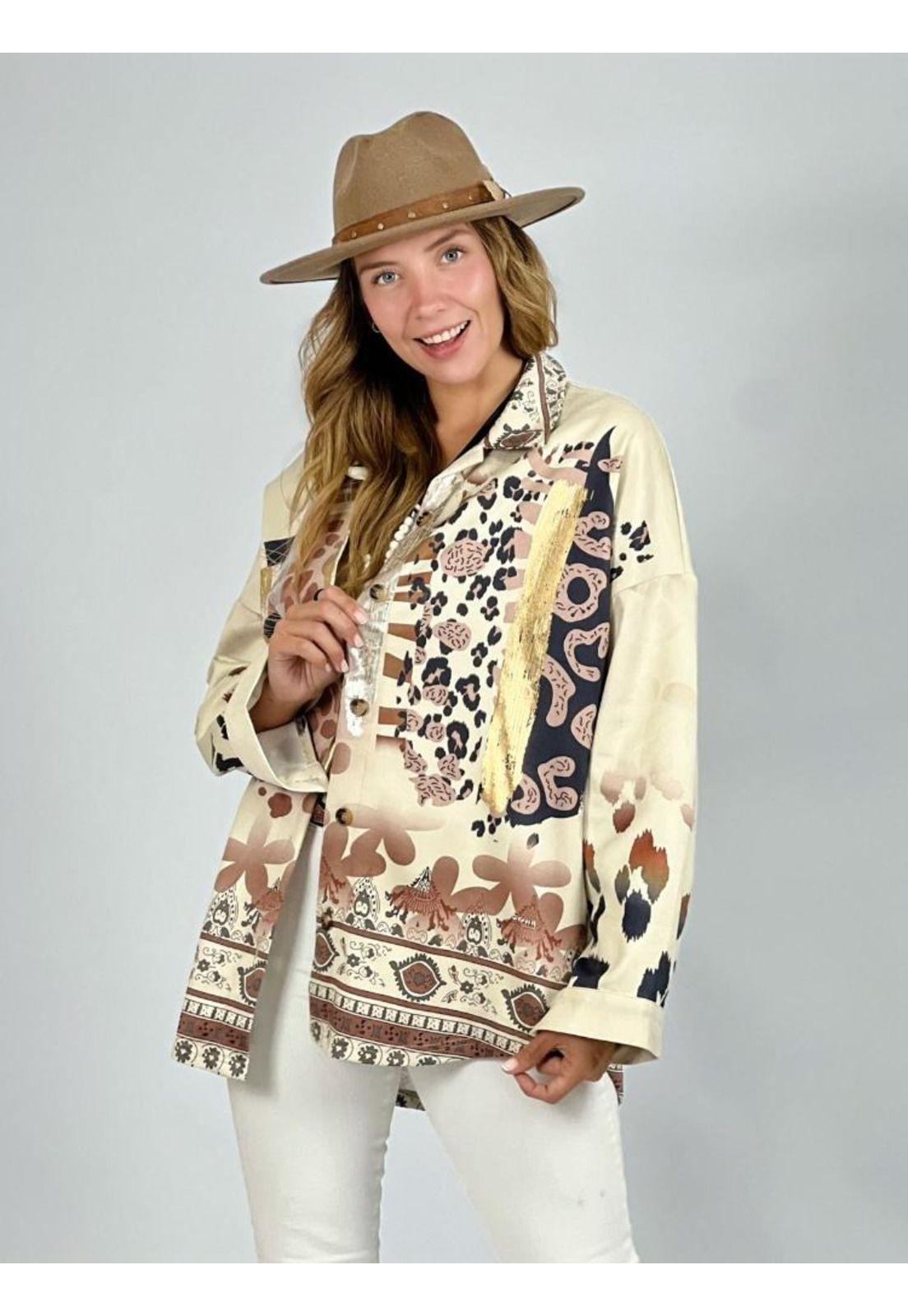 Camisa de Gamuza con Diseño-0