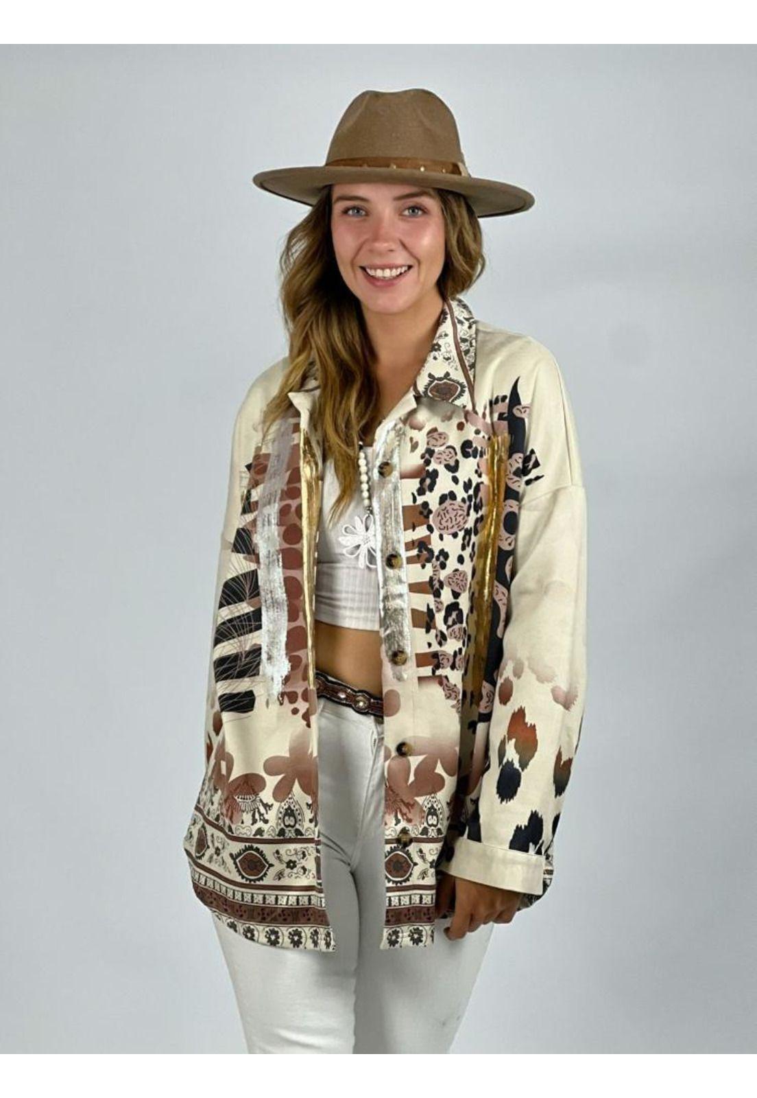 Camisa de Gamuza con Diseño-2
