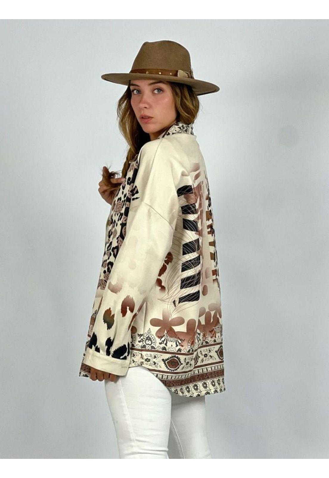 Camisa de Gamuza con Diseño-3