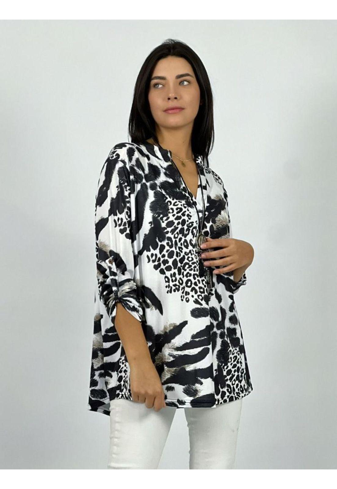 Polera Lycra Premium Cebra/Print-1