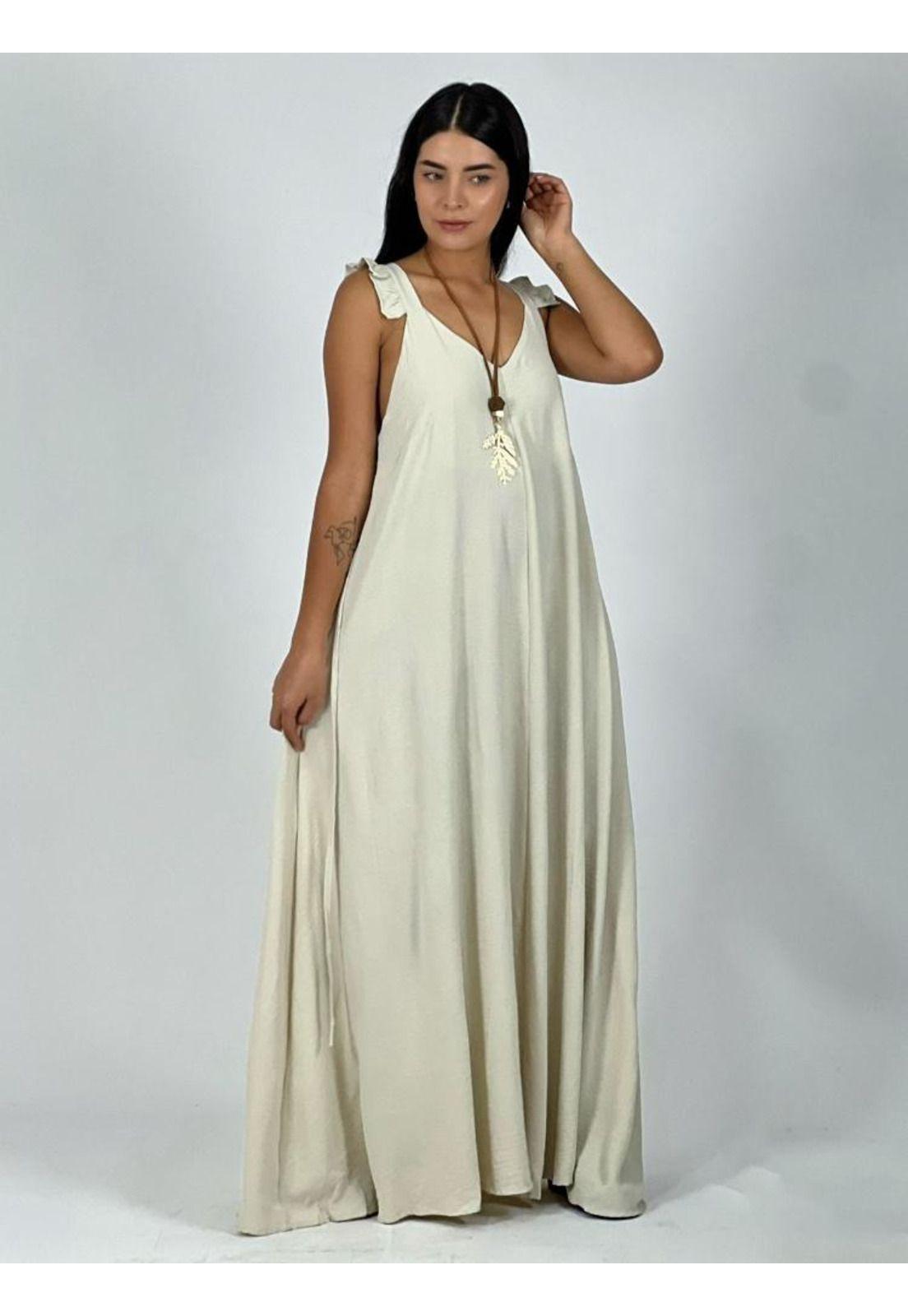 Vestido Viscosa con Amarre-0