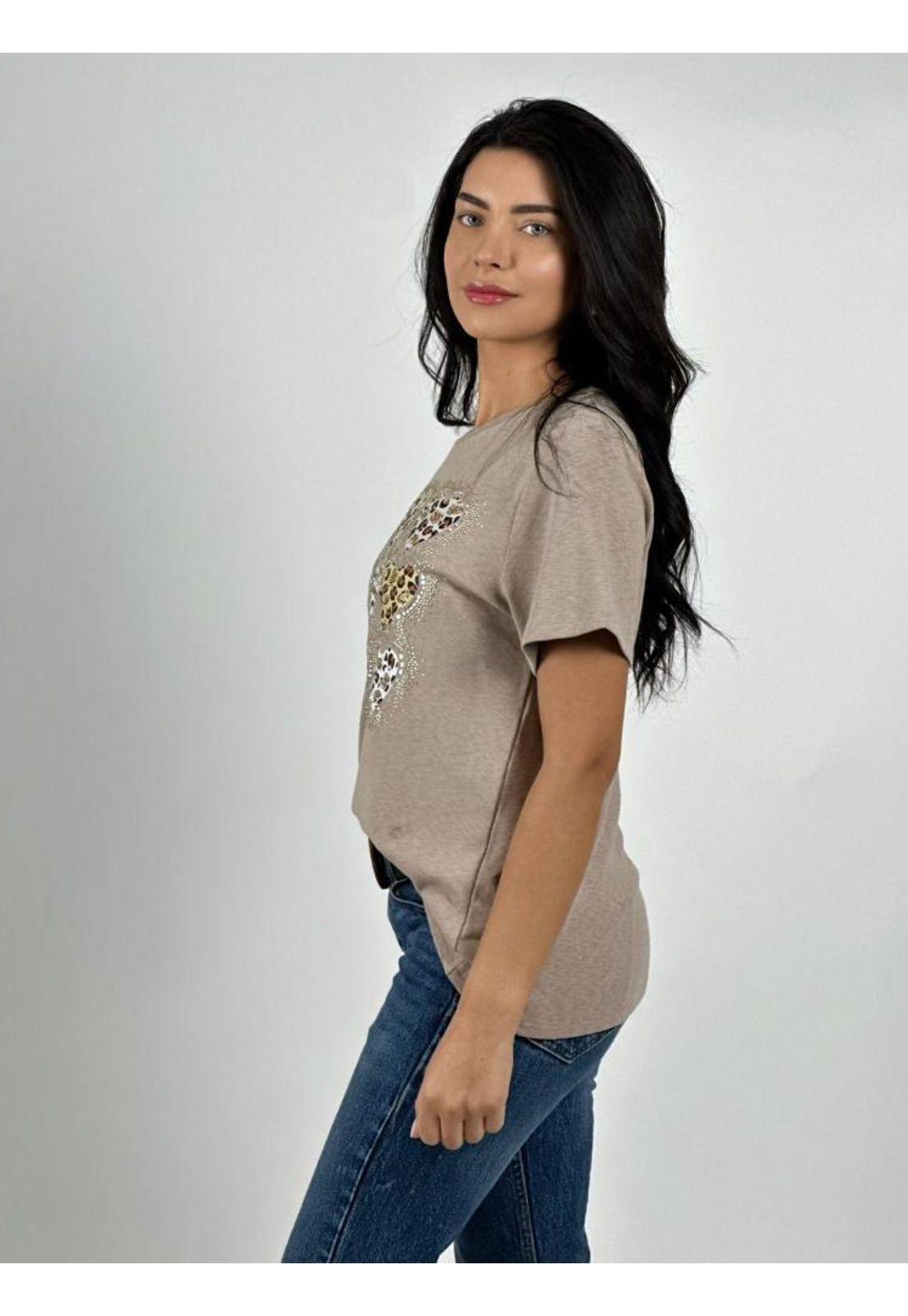 Polera Algodón Corazones Print-2