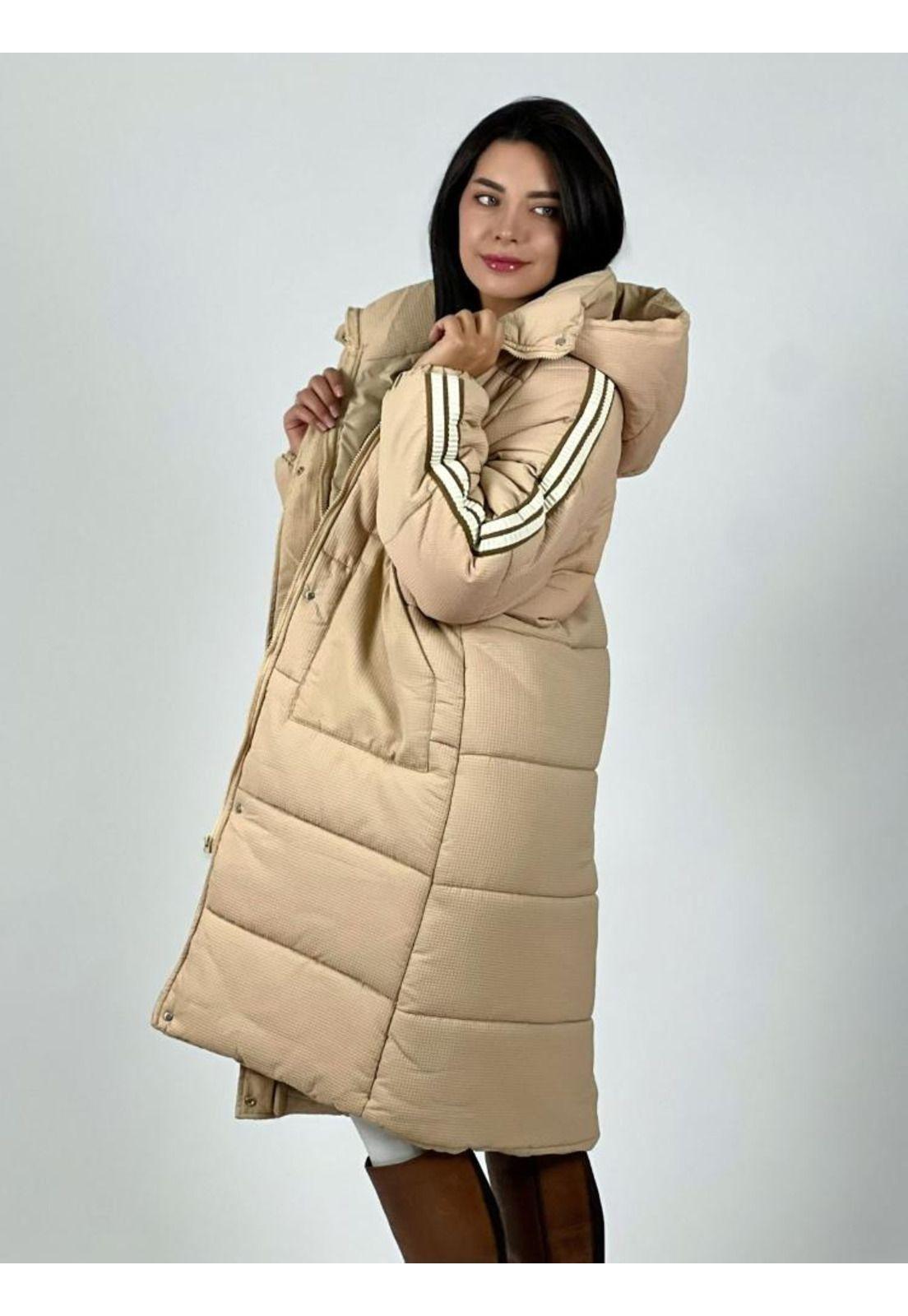 Parka Larga Lineas en Hombros-2