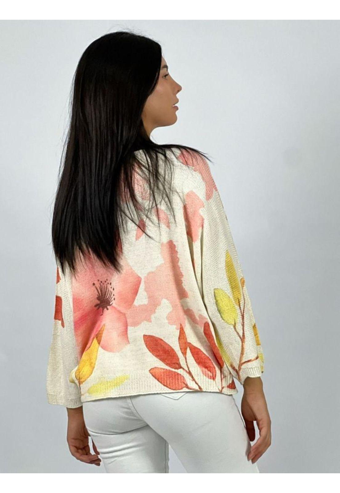 Sweater Con Diseño Flor Cataleya-2