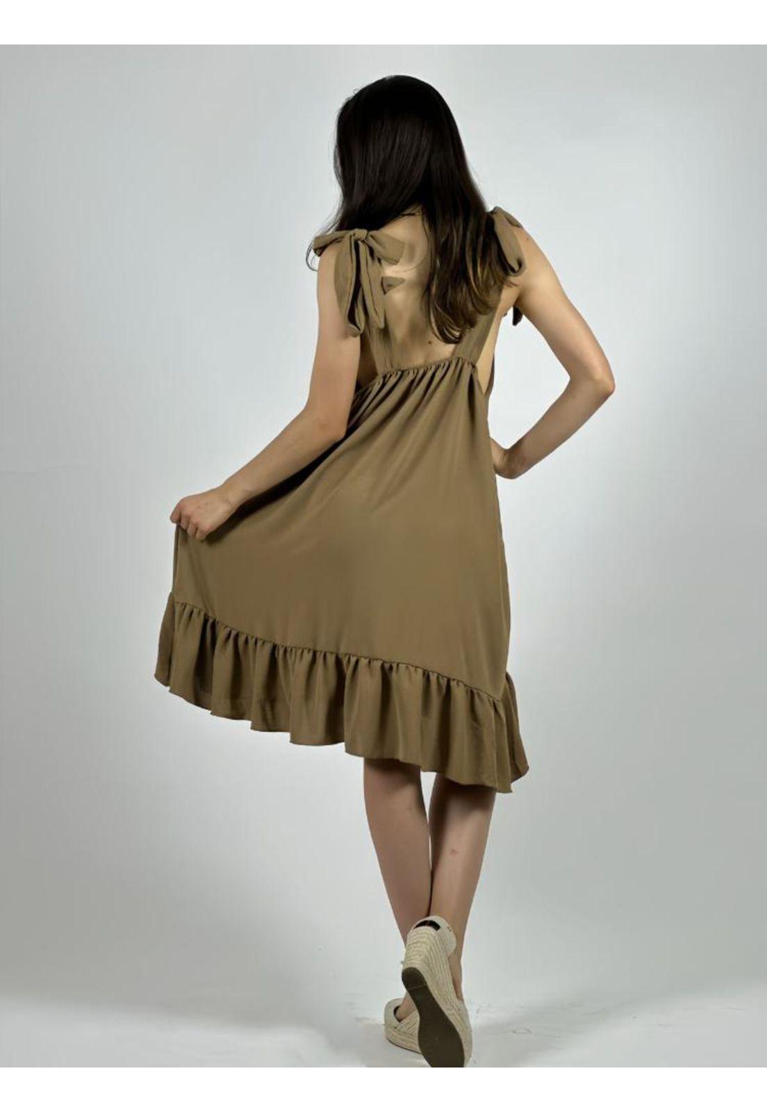 Mini Vestido Amarra en Hombros-3