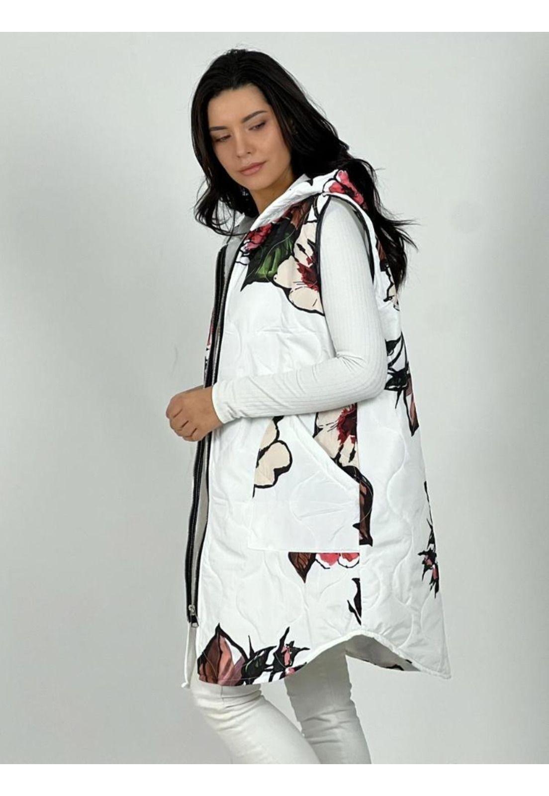 Parka Italiana Larga Diseño Flores-2