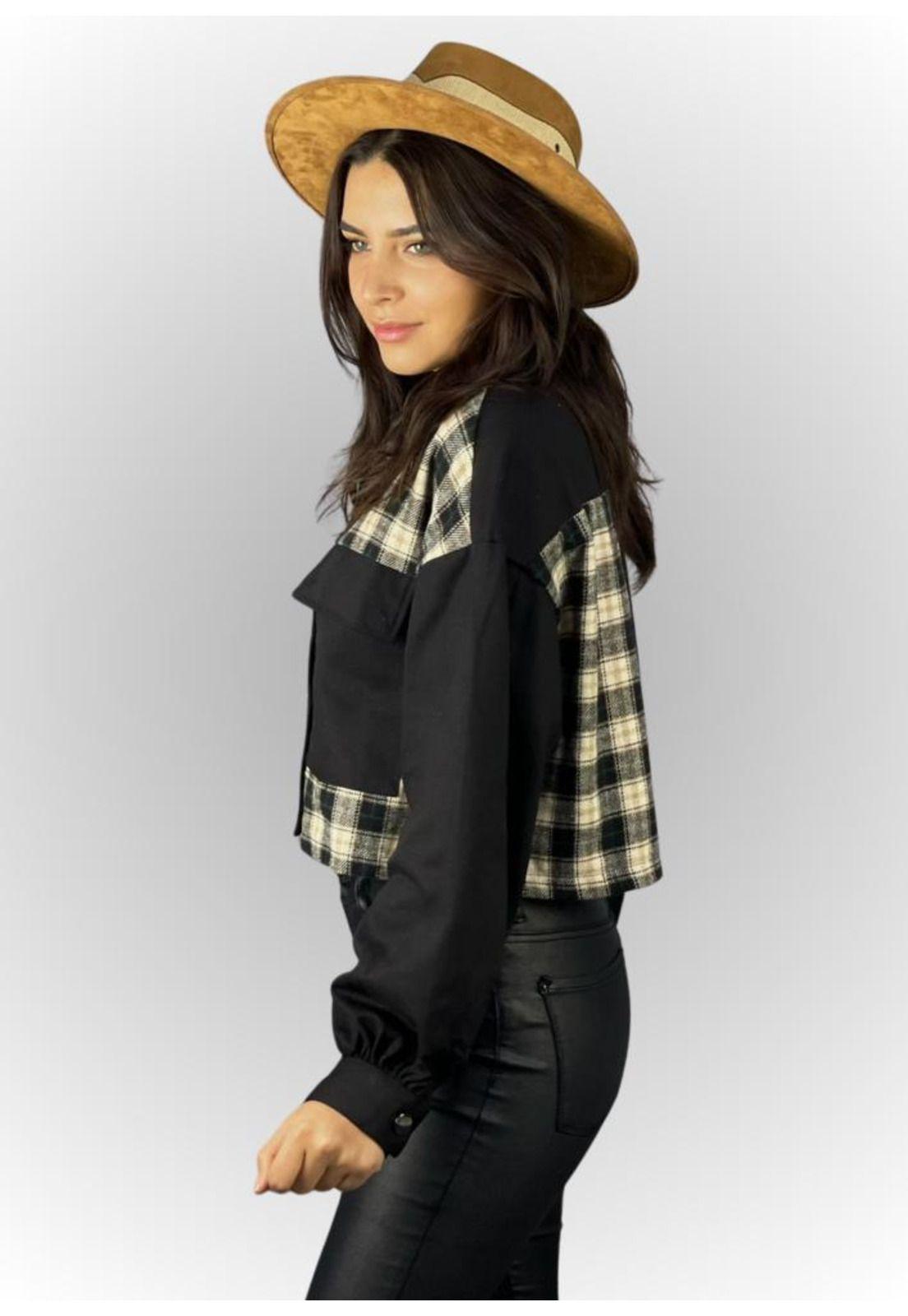Chaqueta Mezclilla Decoración Cuadros-2