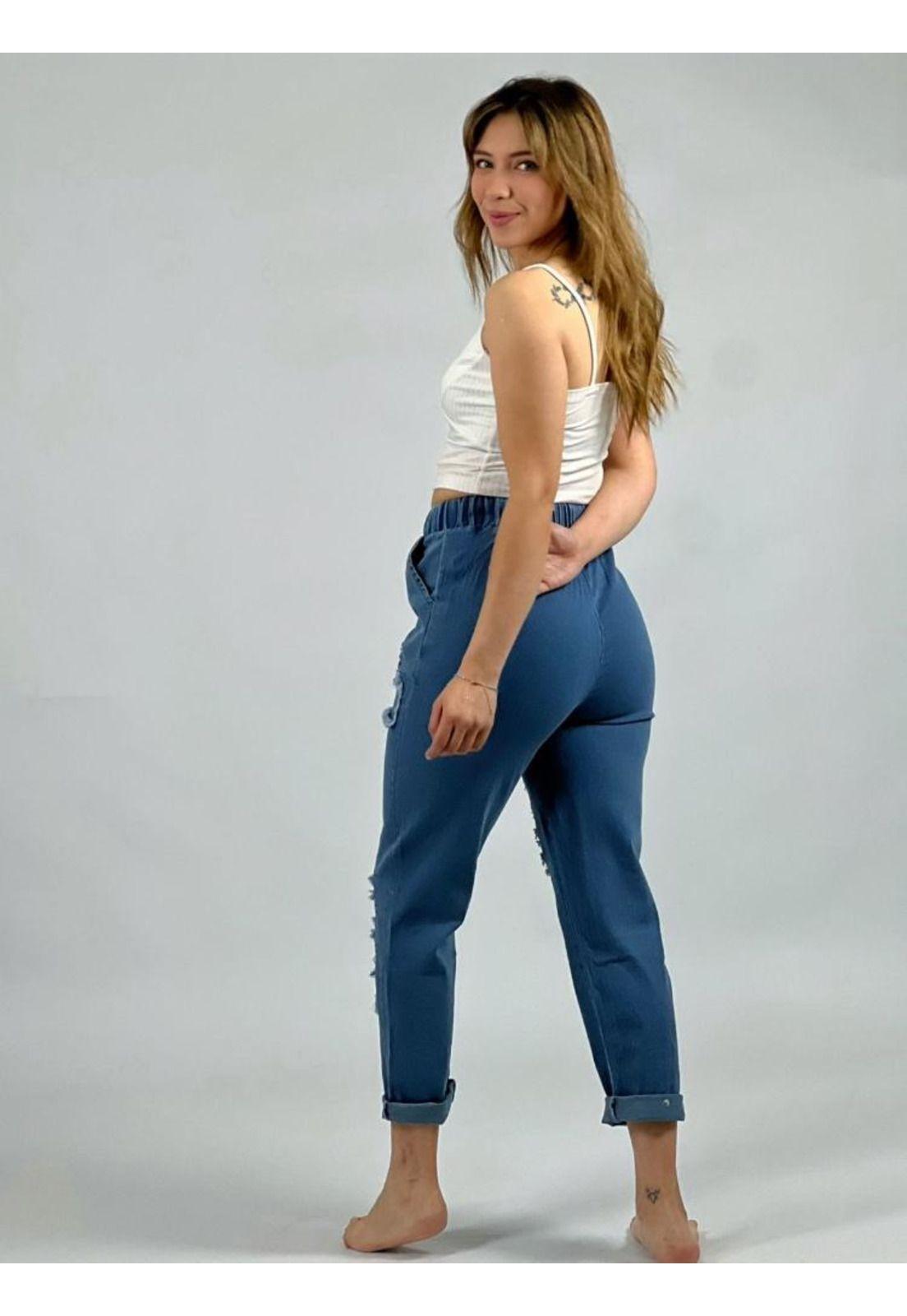 Jogger Mezclilla Diseño Lentejuelas-2