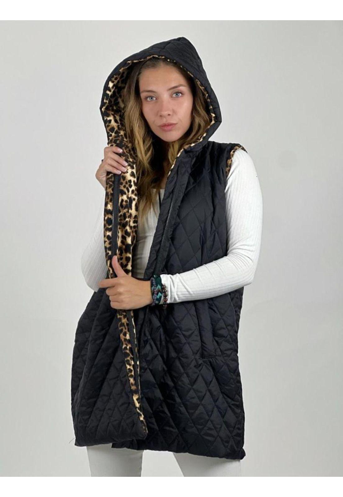 Chaqueta Sin Mangas Forrada Print-1